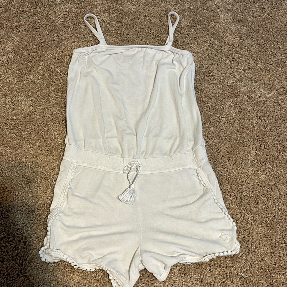 abercrombie kids white romper
